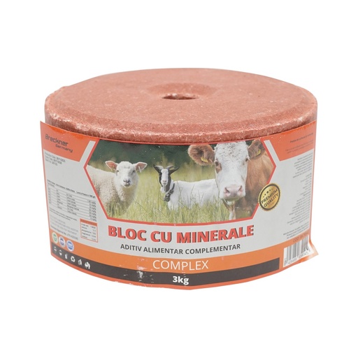 [AMAT6-116794] Bloc sare 3kg cu complex minerale pentru animale