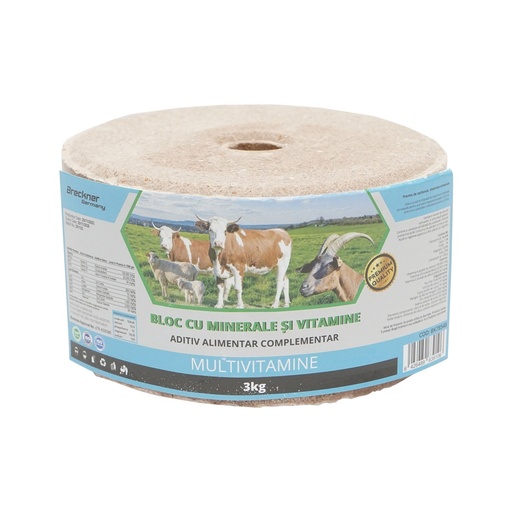 [AMAT6-116800] Bloc sare 3kg multivitamine pentru animale