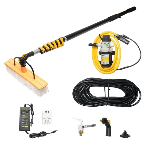[AMAT6-116836] Sistem de curatare cu pompa 12-24-220V si brat cu perie telescopic max la 8.5M pentru panouri solare fotovoltaice