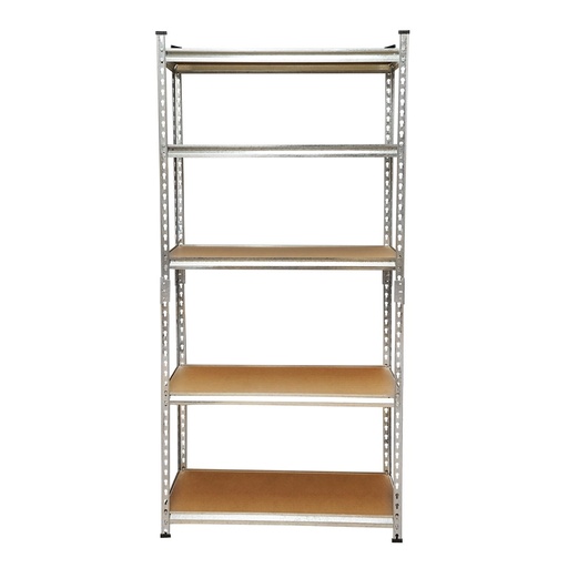 [AMAT6-116857] Raft metalic cu 5 polite MDF, 180x90x30cm, 120kg/polita, montaj fara suruburi