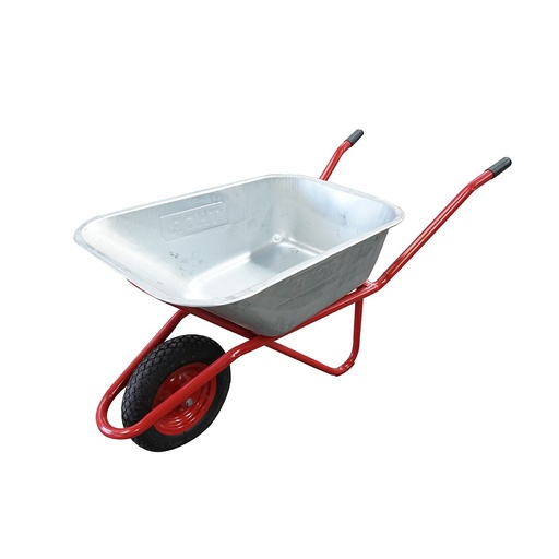 [AMAT6-116880] Roaba metalica 80L cu roata pneumatica 350/8 si cuva galvanizata 880x600x270mm Thor