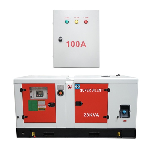 [AMAT6-116948] Generator electric trifazat 28KVA, 230/400V cu motor diesel Ricardo N4100DS-30KW si ATS 100A