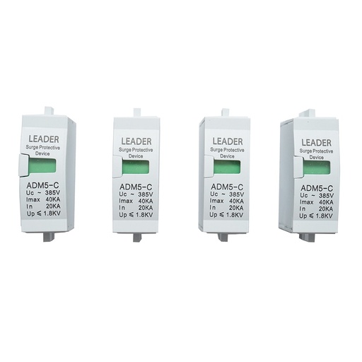 [AMAT6-117039] Set 4 cartuse pentru descarcator supratensiune AC SPD 4P-40KA Leader