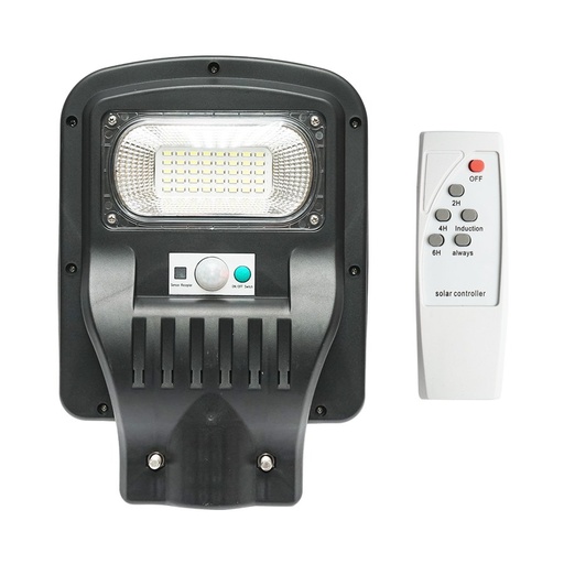 [AMAT6-117177] Lampa solara LED iluminat stradal 50W, 6500K, IP65 cu panou solar, senzor de miscare si telecomanda