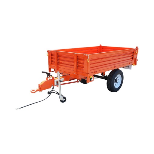 [AMAT6-117201] Remorca 1.5T basculabila cu instalatie electrica o singura osie si anvelope 185R14