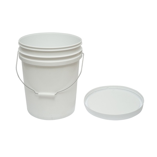 [AMAT6-117234] Galeata rotunda din plastic 20L cu capac pentru miere de albine