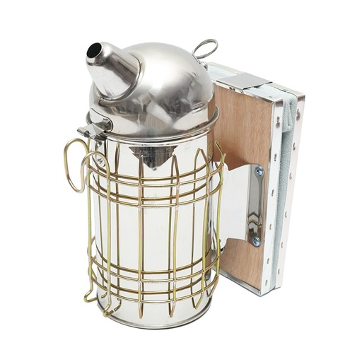 [AMAT6-117297] Afumator albine din otel inox cu cilindru scut termic si burduf din piele 160mm