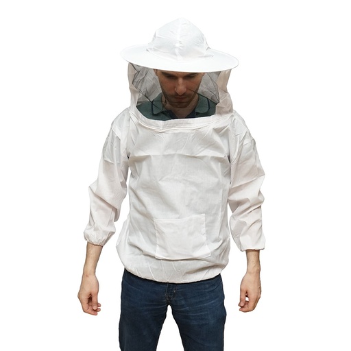 [AMAT6-117352] Bluza apicola alba cu masca de protectie marimea XXL