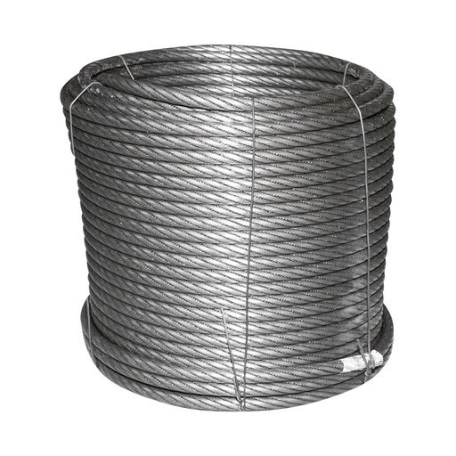 [AMAT6-117413] Cablu troliu otel 6x25, Ø 10mm cu inima metalica batuta 90m/rola