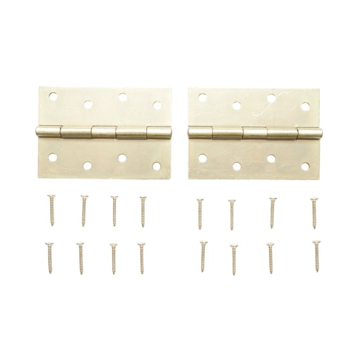 [AMAT6-117717] Set 2 balamale mobilier tip fluture 100x70mm, otel zincat auriu, suruburi incluse