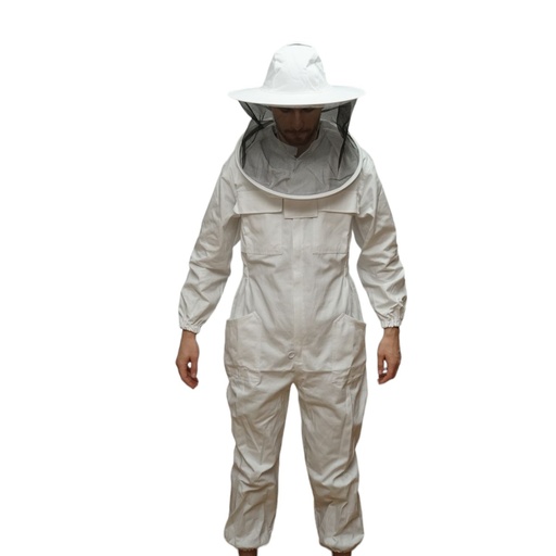 [AMAT6-117719] Combinezon, costum apicol L din bumbac