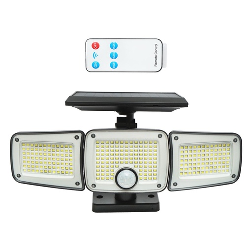 [AMAT6-117747] Lampa LED 30W cu panou solar 1.8W/5.5V, baterie 2400mAh, senzor de miscare si telecomanda IP65