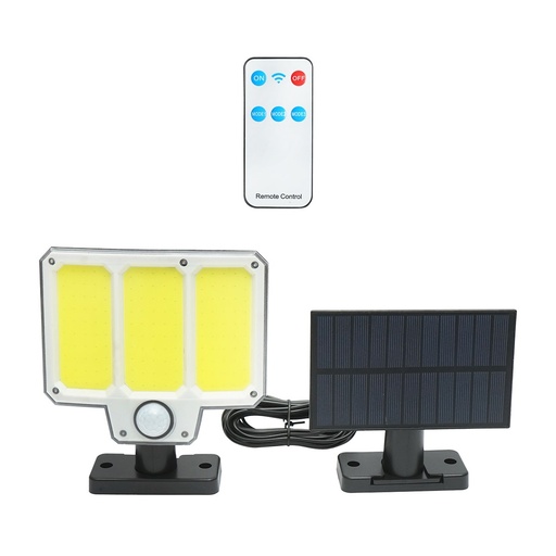 [AMAT6-117754] Lampa LED cu panou solar 1.4W/5.5V, baterie 1500mAh, senzor de miscare si telecomanda IP65