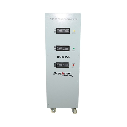 [AMAT6-117781] Stabilizator automat de tensiune 80KVA trifazat cu servomotor, bypass, afisaj LCD
