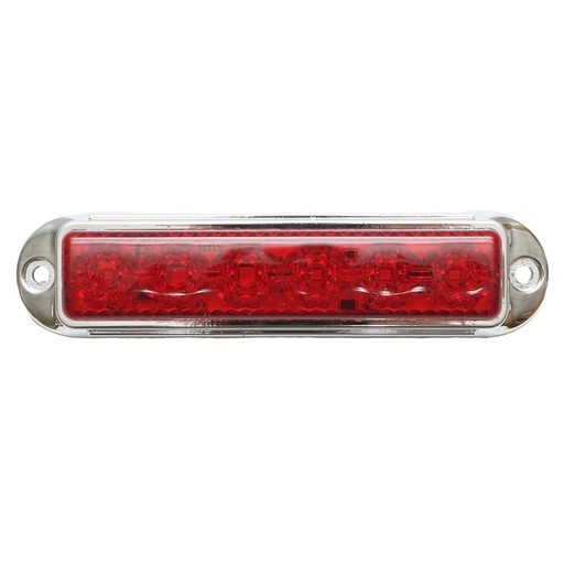[AMAT6-117786] Lampa laterala gabarit slim rosie cromata LED 12-24V, galbena FR1286CR