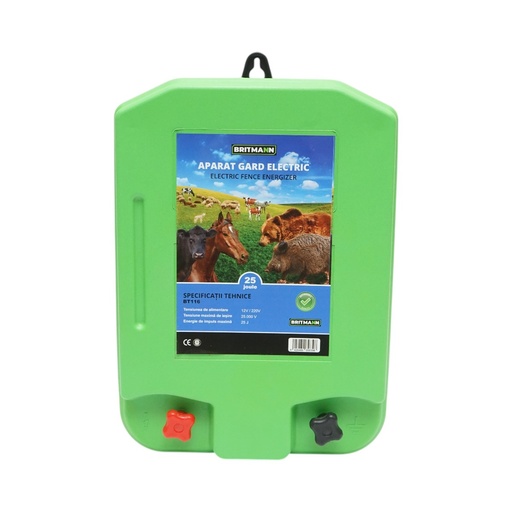 [AMAT6-117917] Aparat generator de impulsuri 25 Joule, 120km pentru gard electric 12-220V Britmann