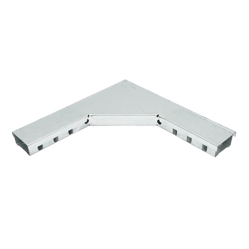 [AMAT6-117956] Cot orizontal 90 grade din otel galvanizat pentru jgheab 25x50mm