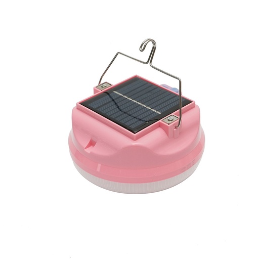 [AMAT6-117974] Lampa LED 300W cu panou solar si baterie 3600mA, roz