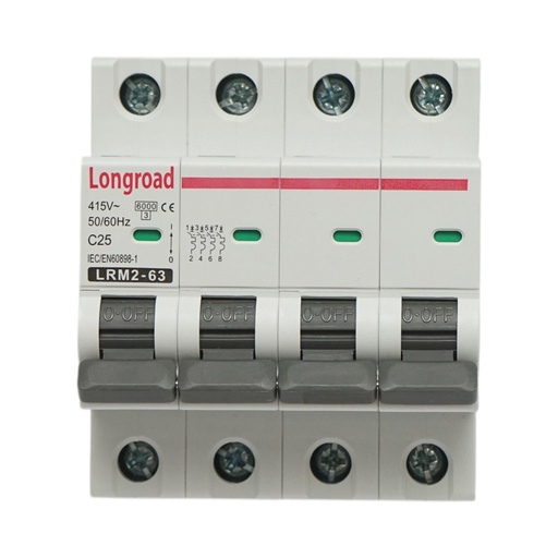 [AMAT6-117998] Siguranta automata intrerupator MCB 4P 25A 415VAC Longroad