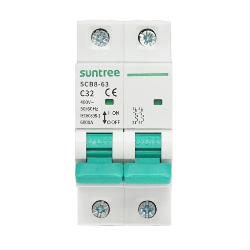 [AMAT6-117997] Siguranta automata tip intrerupator 2P-32A-400VAC, 6KA