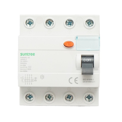 [AMAT6-118019] Intrerupator automata diferential 4P 25A 30mA 6kA, tip AC Suntree