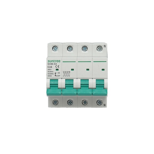 [AMAT6-118055] Siguranta automata tip intrerupator 3P+N, 16A 400VAC Suntree
