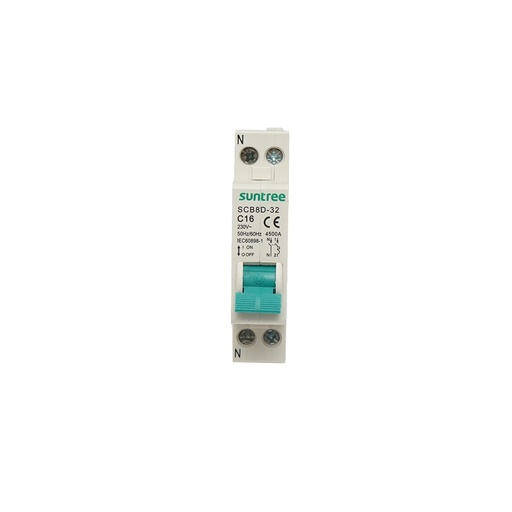 [AMAT6-118069] Siguranta automata bipolara 1P+N, 16A, 4.5kA Suntree