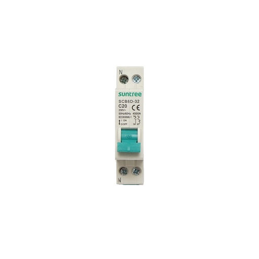 [AMAT6-118070] Siguranta automata bipolara 1P+N, 20A, 4.5kA Suntree
