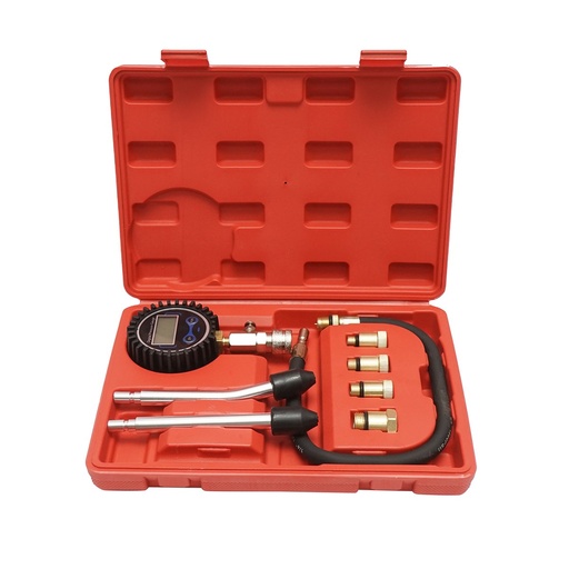 [AMAT6-118458] Trusa tester compresie motoare benzina cu manometru digital 0-20 bar