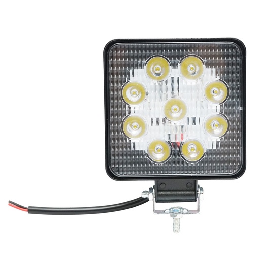 [AMAT6-118664] Lampa cu 9 LED-uri 10-60V 27W unghi radiere 30 de grade tip spot 107x107x49mm 6000K IP67