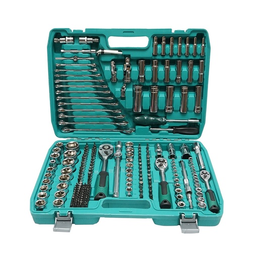[AMAT6-118841] Trusa chei combinate, tubulare, fixe, antrenor cu clichet 216 piese