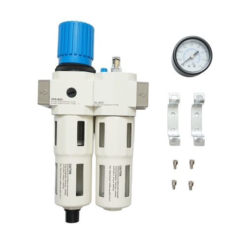 [AMAT6-118880] Filtru aer si ungator cu regulator de presiune max. 1.6 MPa, racord 1/2