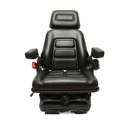 [AMAT6-119107] Scaun universal reglabil pentru tractor cu centura de siguranta, cotiere si suspensie mecanica 830x610mm