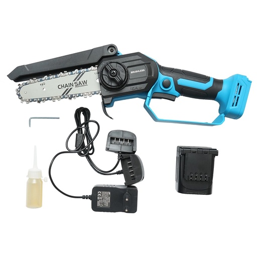 [AMAT6-119126] Mini fierastrau electric 500W cu acumulator 21V, 2Ah Li-ion, motor brushless, lama 6 inch (150mm)