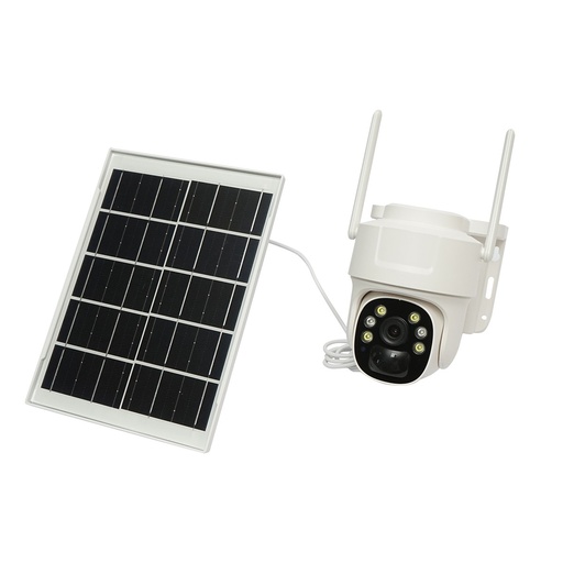 [AMAT6-119204] Camera supraveghere 3MP, WIFI rotativa cu panou solar 5W, PTZ, 1080P, senzor miscare, night vision, aplicatie V380 Pro