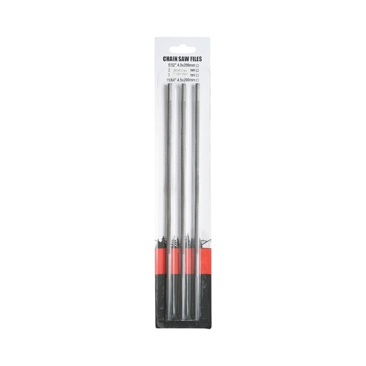 [AMAT6-119274] Set 3 pile rotunde ascutit lant drujba 5x200mm 13/64 inch