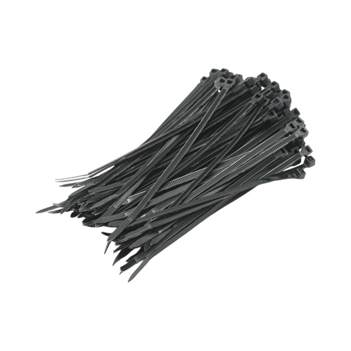[AMAT6-119300] Faseta colier plastic negru 3.6x150mm 100 buc/set Longroad