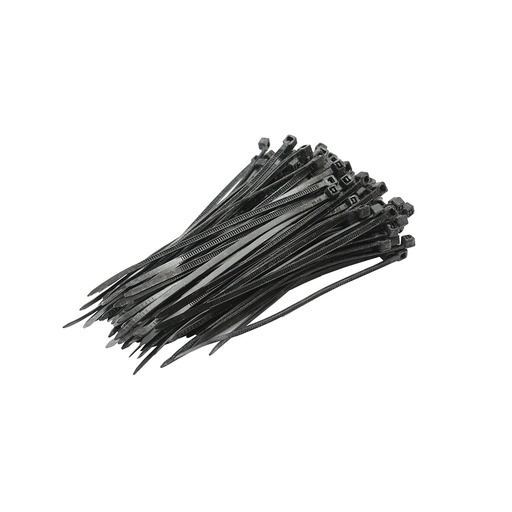 [AMAT6-119304] Faseta, colier plastic negru 2.5x100mm 100 buc/set