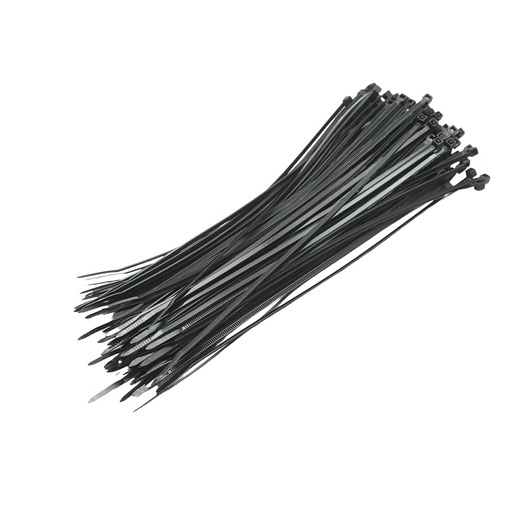 [AMAT6-119306] Faseta colier plastic negru 2.5x200mm 100 buc/set Longroad