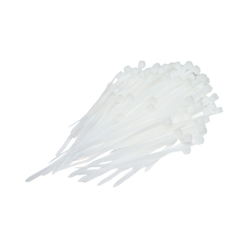 [AMAT6-119307] Faseta colier plastic alb 3.6x100mm 100 buc/set Longroad