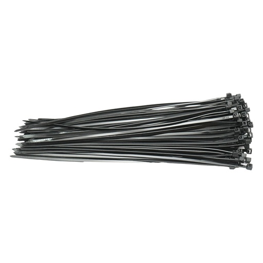 [AMAT6-119314] Faseta colier plastic negru 4.8x200mm pentru prindere capace roti auto 100 buc/set
