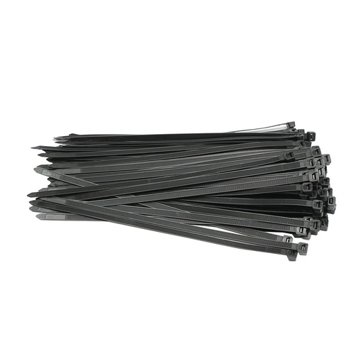 [AMAT6-119317] Faseta colier plastic negru 7.5x300mm 100 buc/set
