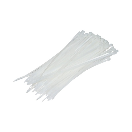 [AMAT6-119337] Faseta colier plastic alb 3.5x200mm 100 buc/set Longroad