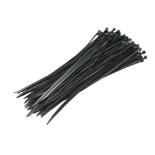 [AMAT6-119341] Faseta colier plastic negru 3.5x250mm 100 buc/set