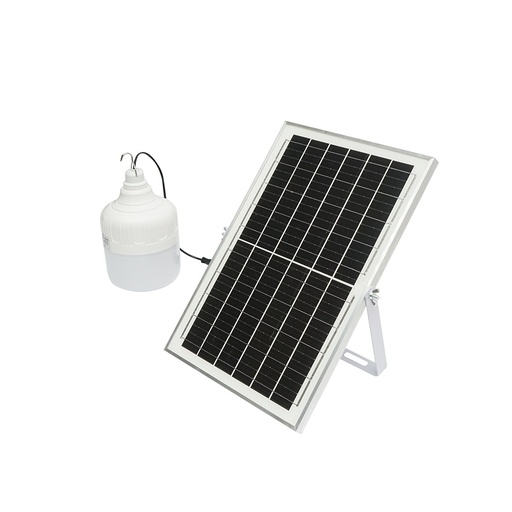 [AMAT6-119350] Lampa LED 100W, 6500K cu panou solar policristalin 8W si telecomanda IP20
