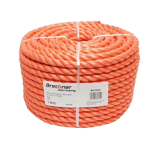 [AMAT6-119392] Sfoara PP fir rasucit portocalie 16mmx50m