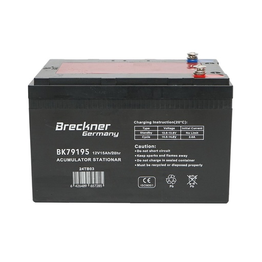 [AMAT6-119460] Baterie sistem solar cu gel 12V 15Ah 20HR 150x100x100mm