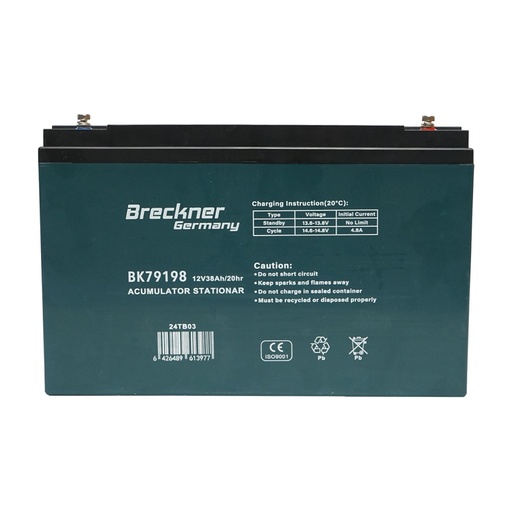 [AMAT6-119463] Baterie VRLA cu gel pentru bicicleta electrica 12V 38Ah 20HR 268x170x77mm