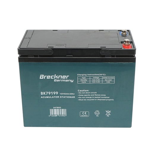 [AMAT6-119464] Baterie VRLA cu gel pentru bicicleta electrica 12V 52Ah 20HR 224x174x120mm