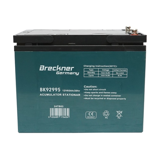 [AMAT6-119474] Baterie VRLA cu gel pentru bicicleta electrica 12V 65Ah 20HR 224x150x175mm